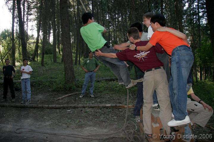 49 How many can fit on this platform - after swinging across? The guys squeezed on about 20!