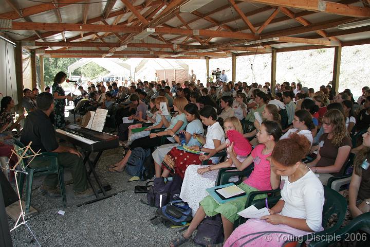 68 Many family members joined the campers for the Sabbath services. The pavilion was packed!